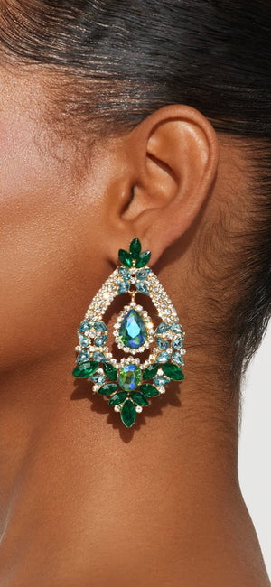 Peacock Statement Earring
