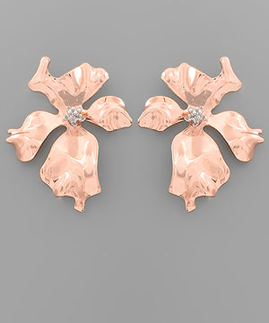 Wavy Floral Studs