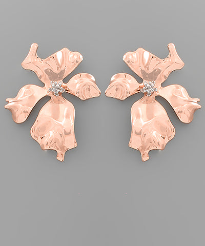 Wavy Floral Studs