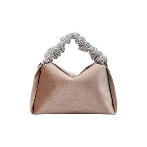 Estela Velvet Top Handle Bag