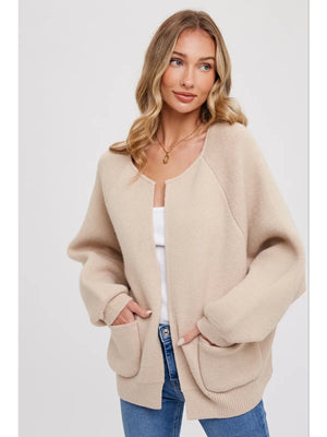 Open Front Sweater Jacket