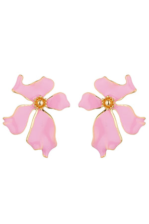 Parisian Pink Floral Earrings