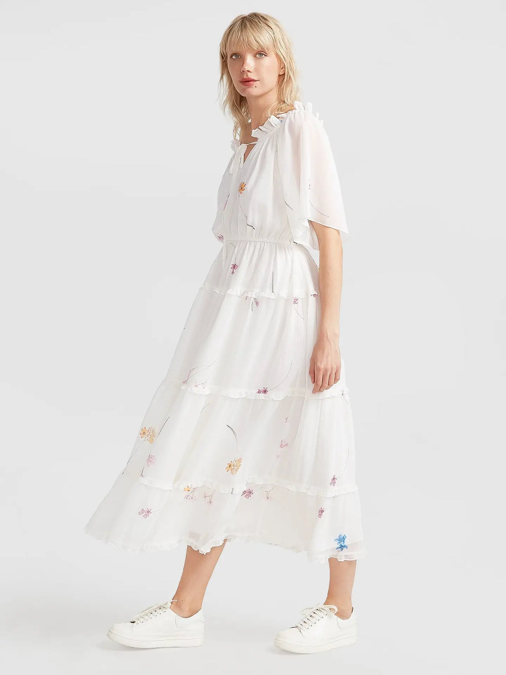 Le Femme Tiered Maxi Dress