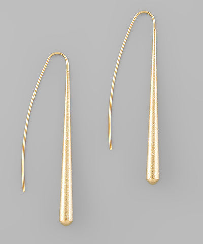 Brass Bar Earrings