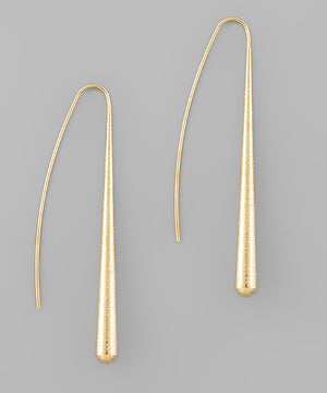 Brass Bar Earrings