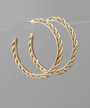 Twisted Chain Hoops