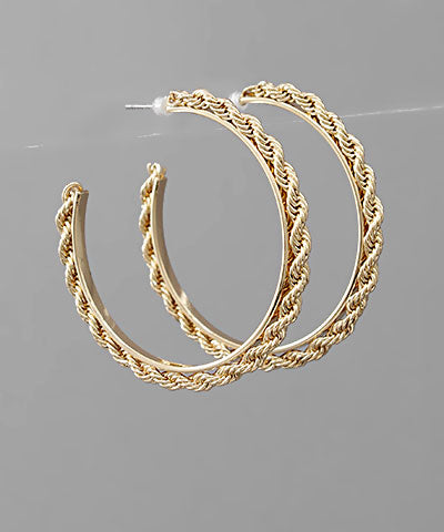 Twisted Chain Hoops