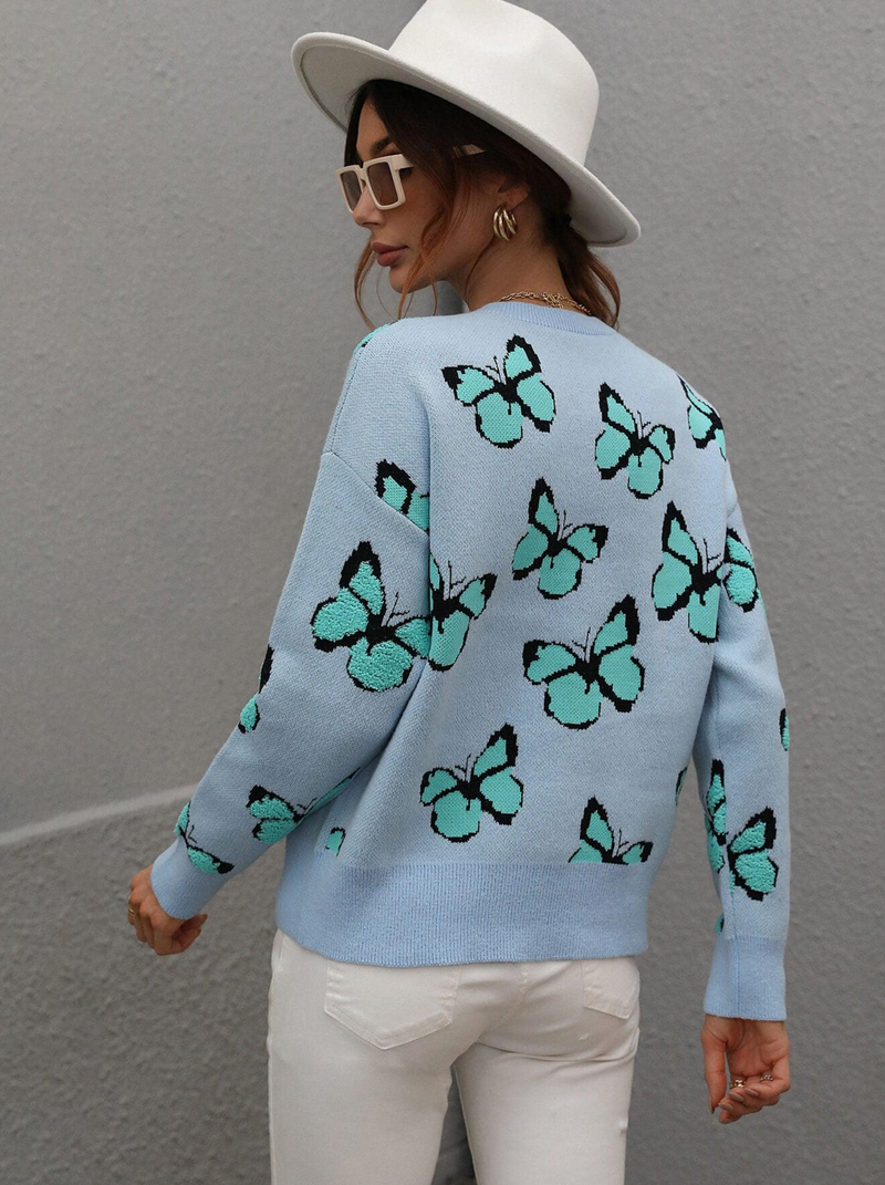 Butterfly Crewneck Sweater