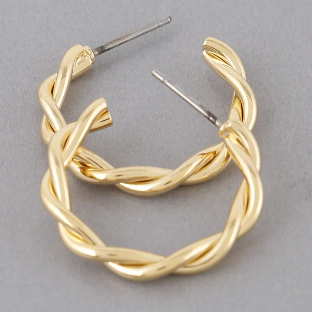 Twisted Hoop Earring