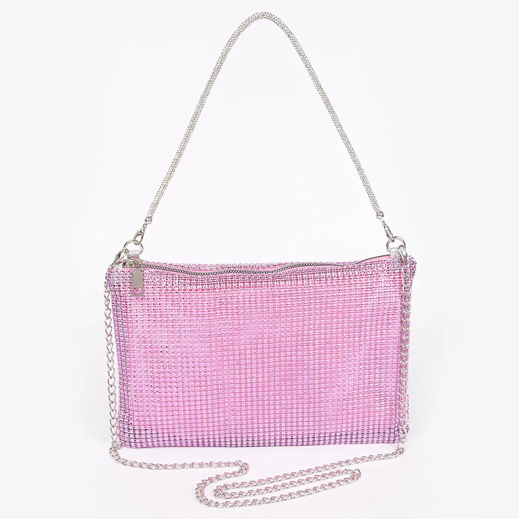 Pink Crystal Handbag