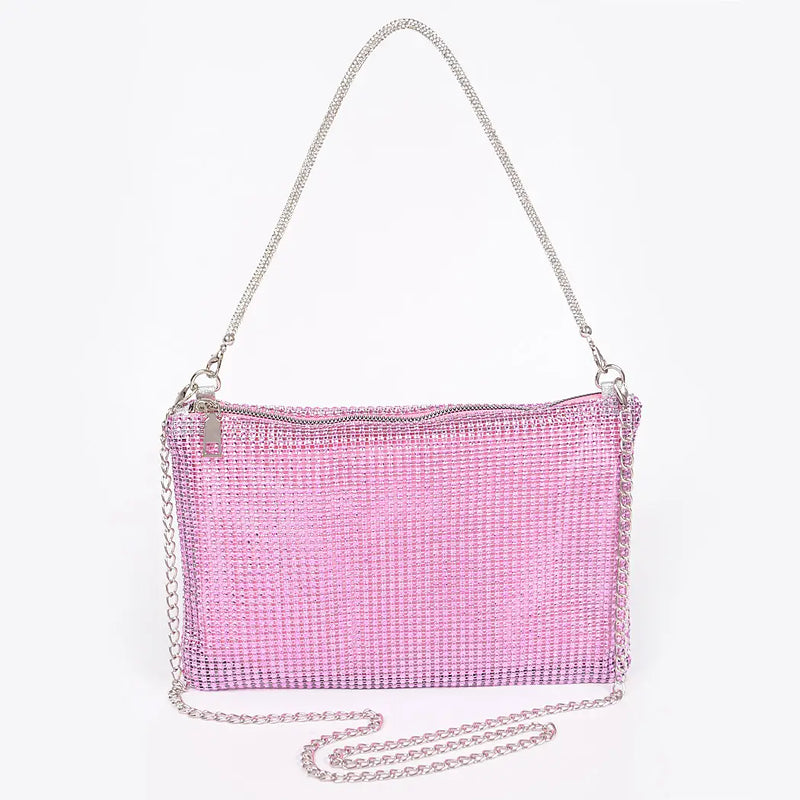 Pink Crystal Handbag